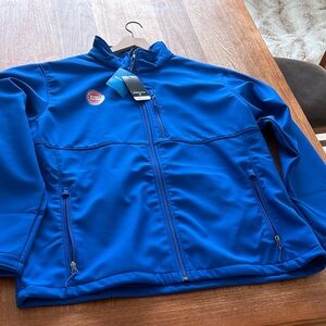 Columbia Detroit Pistons Soft-shell Blue Performance Jacket